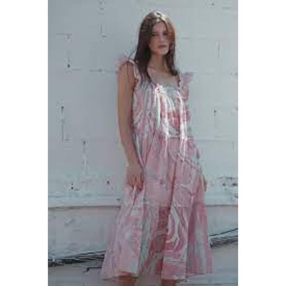 St. Roche NWT Rowena Dress in Pink Marble Sz 2 - Picture 3 of 4